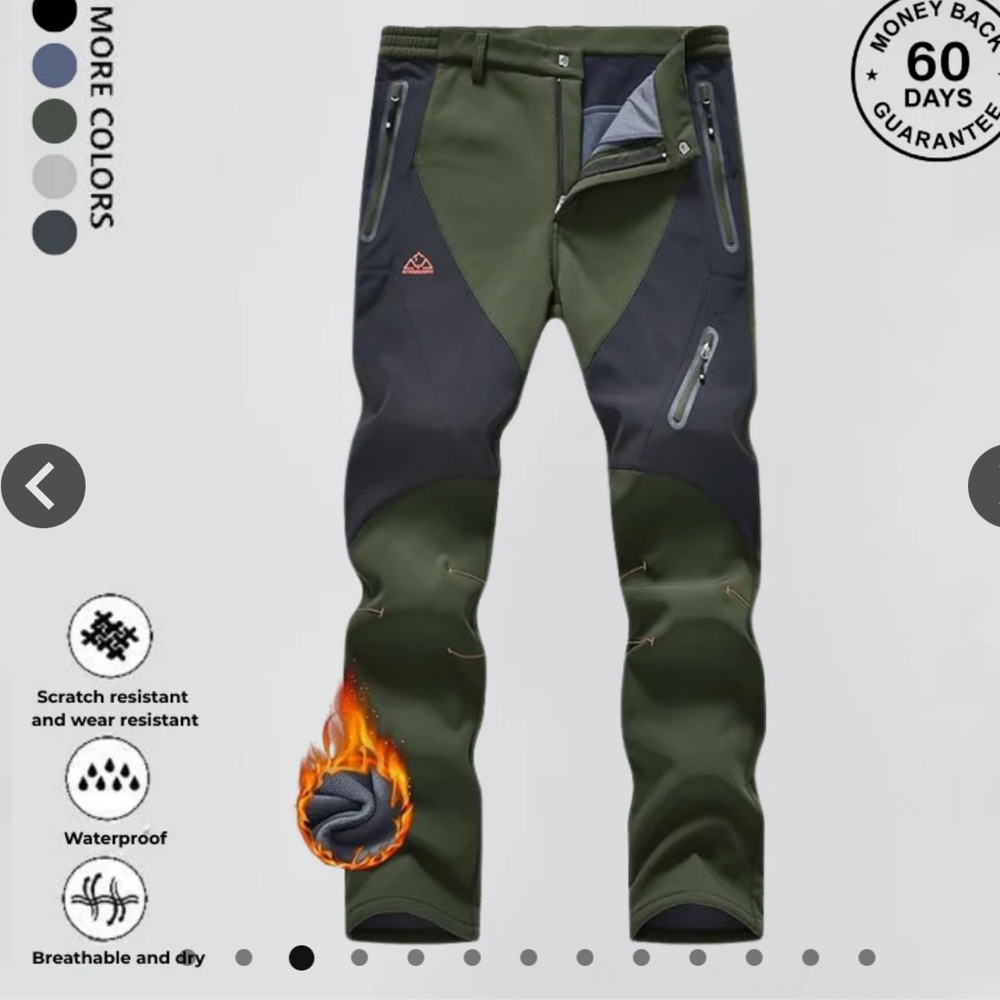 Men's winter tactical cargo pants